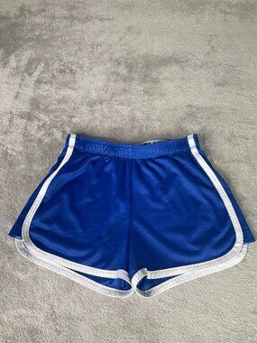 5th & Ocean Girls MLB Mesh Athletic Shorts Blue Size 10 Elastic Waist